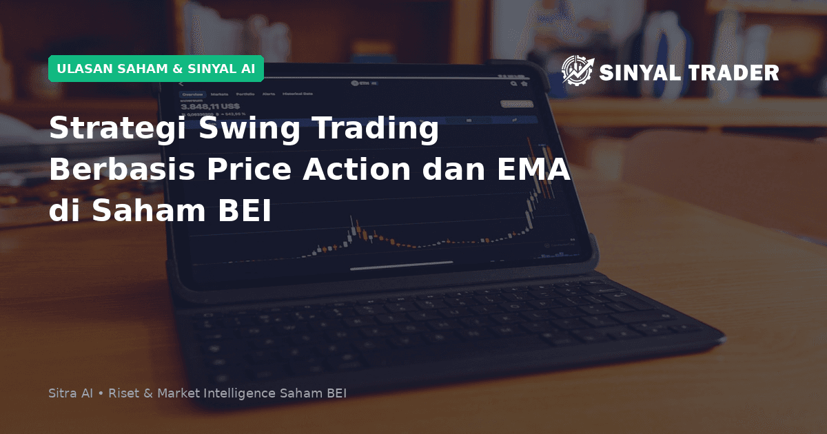 Strategi Swing Trading Berbasis Price Action dan EMA di Saham BEI