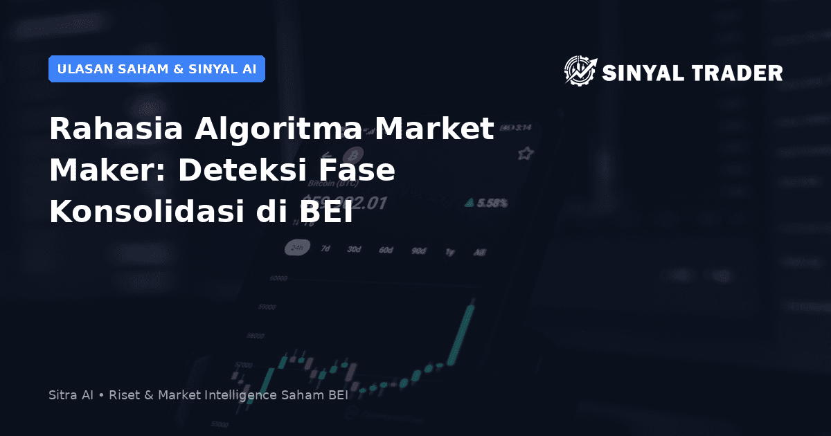 Rahasia Algoritma Market Maker: Deteksi Fase Konsolidasi di BEI