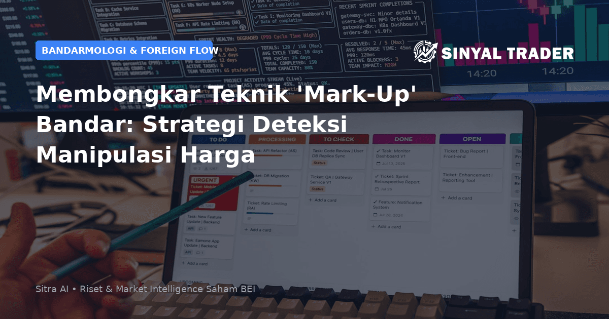 Membongkar Teknik 'Mark-Up' Bandar: Strategi Deteksi Manipulasi Harga